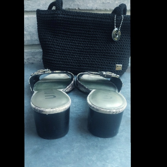 Unisa leather snake print slip on mules - Picture 3 of 7